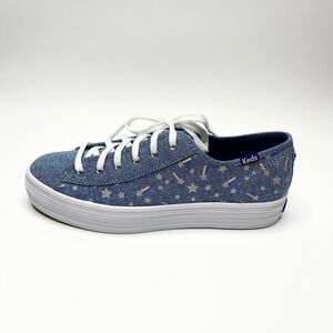 NEW Keds X Sunnylife Collab Rainbow Chambray Triple Kick Sneakers US 7.5